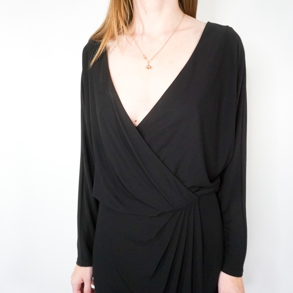HAUTE HIPPIE Long Sleeve Black Mini Dress - Picture 6 of 8